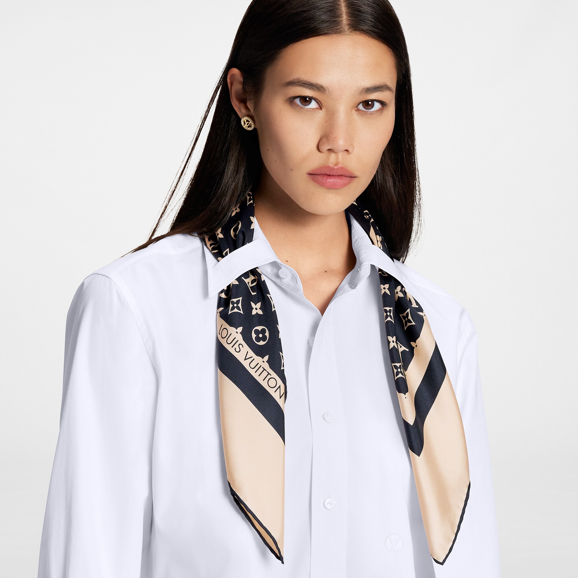 Monogram Scarf Shirt Women Ready To Wear Louis Vuitton